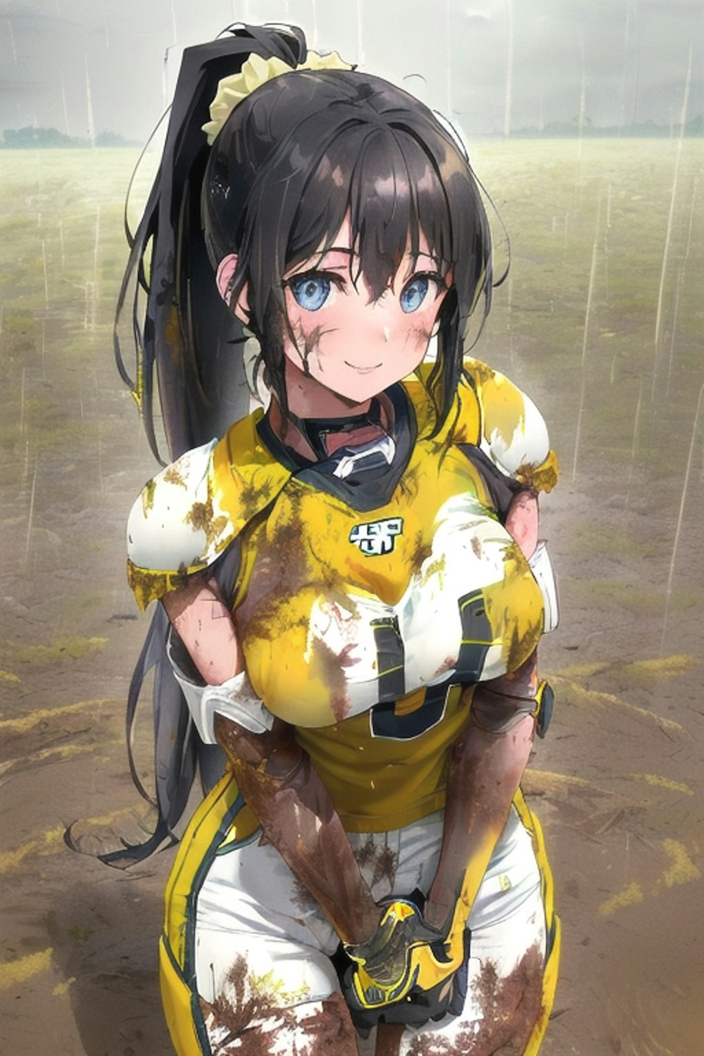 🏈泥まみれの女子アメフト 79