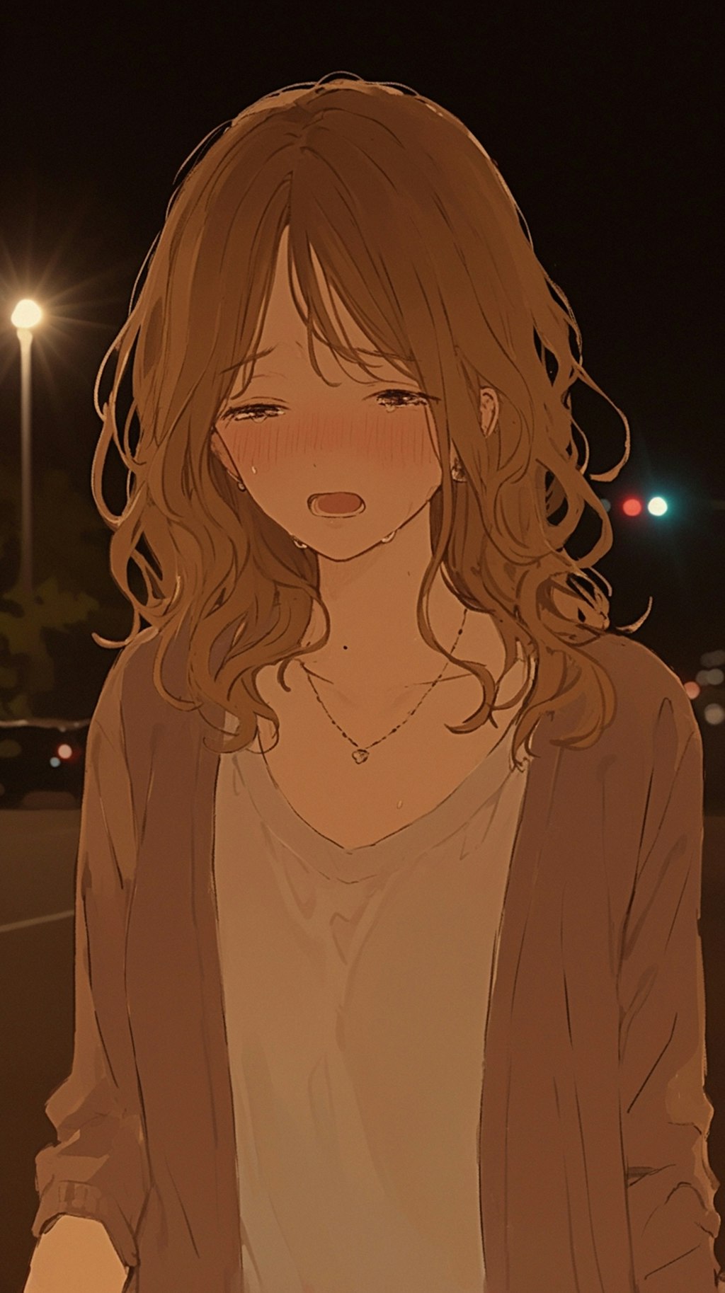 MY DEAR,tears say don't want to leave yet.