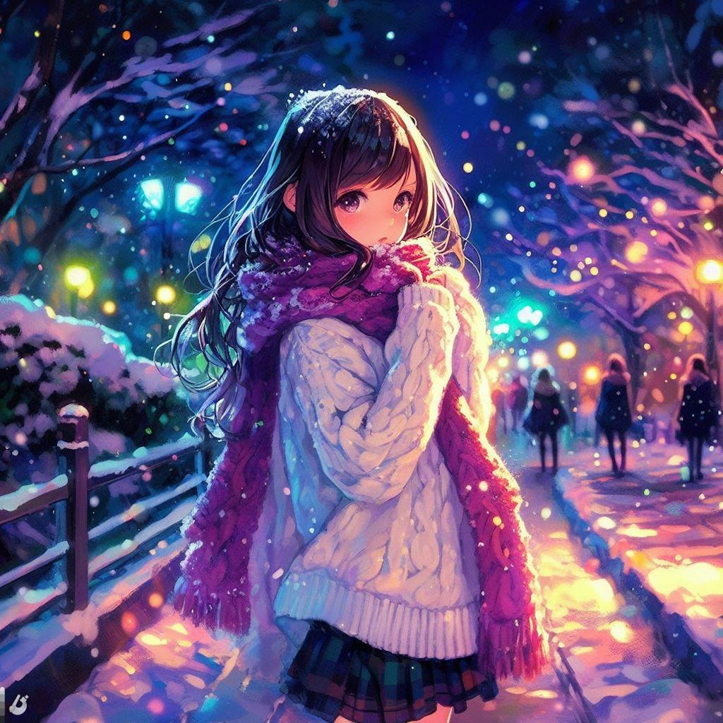 snowy night