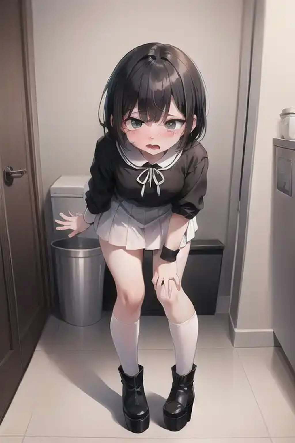 トイレ前にて