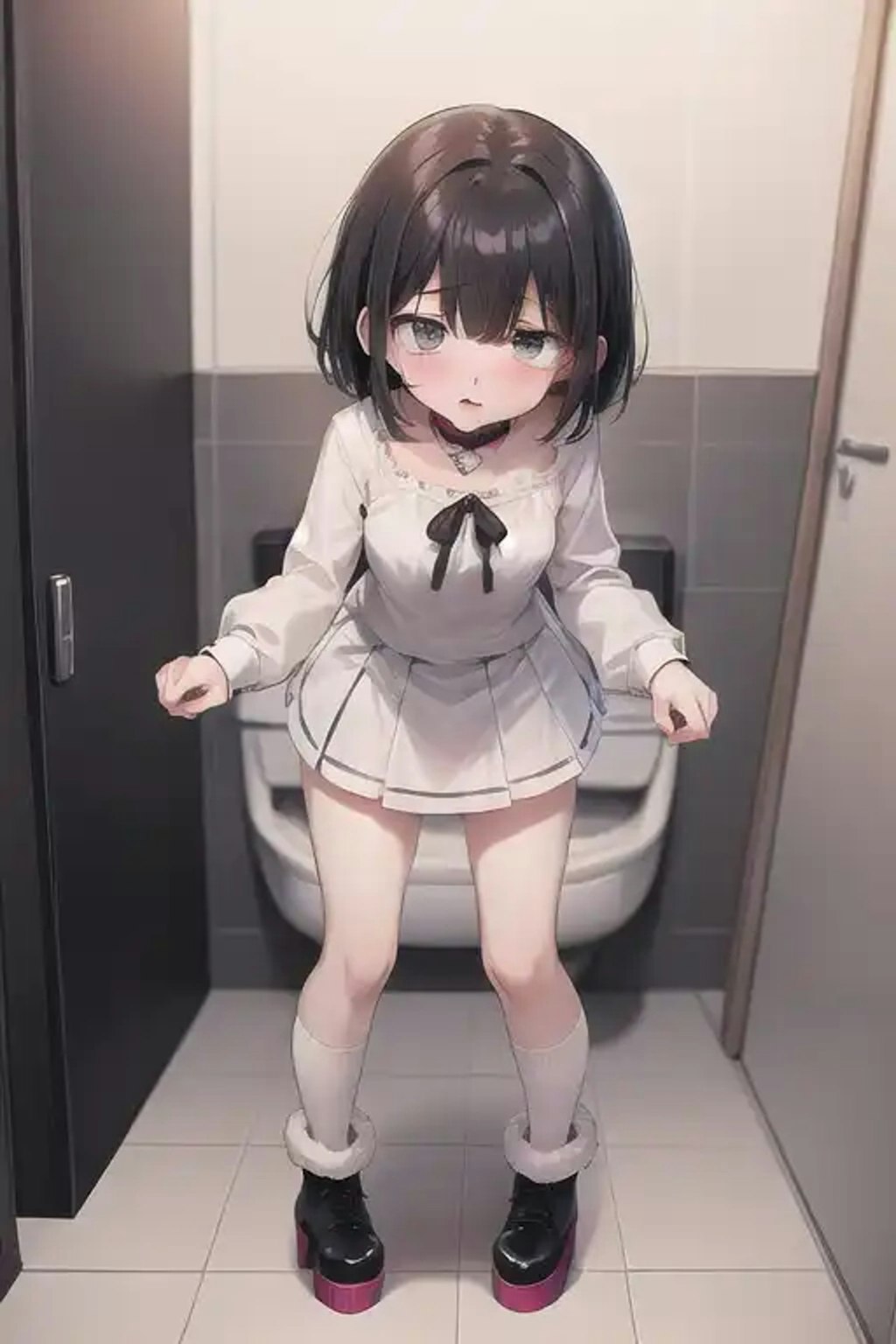 トイレ前にて