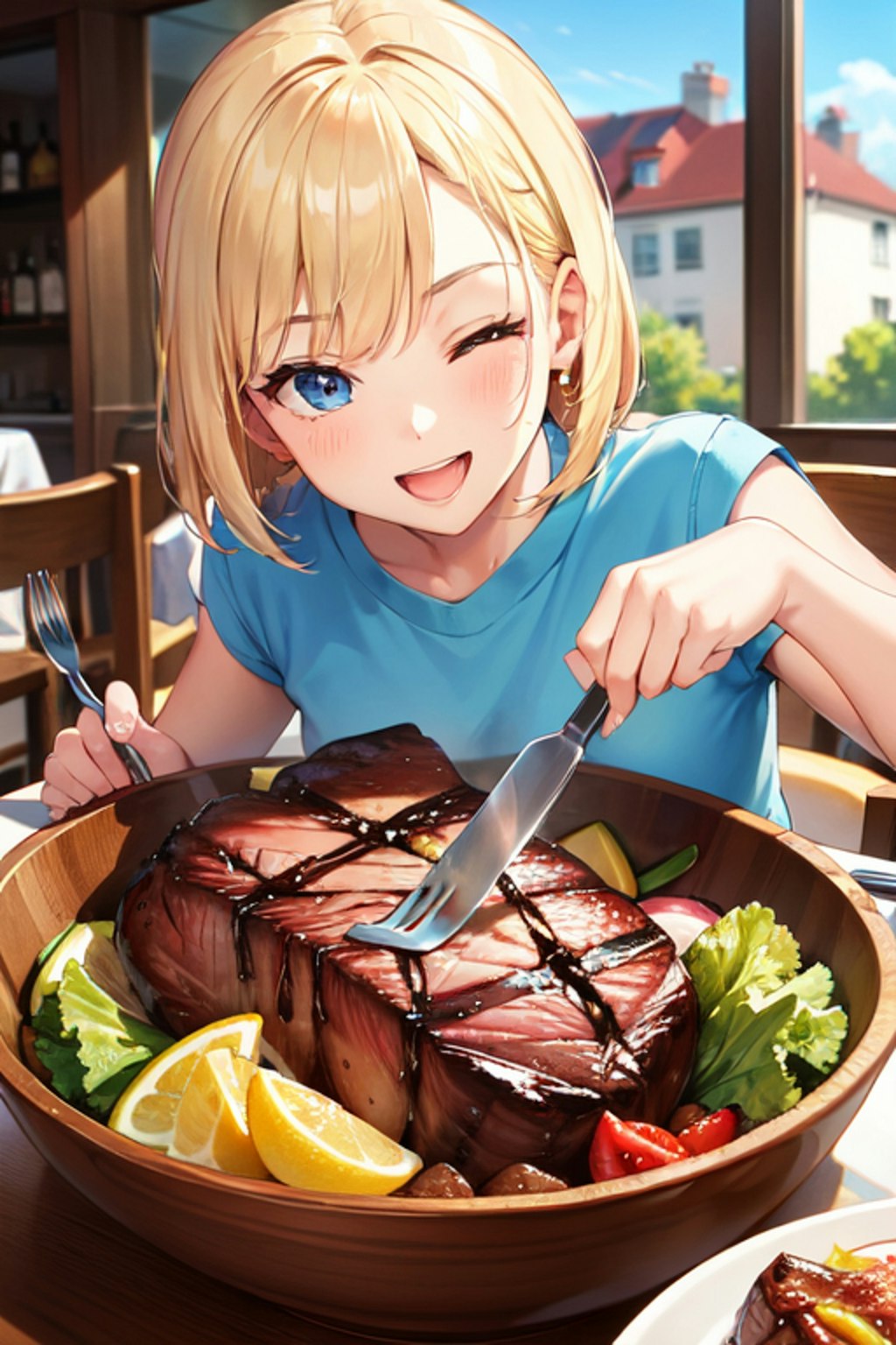 お肉と女の子