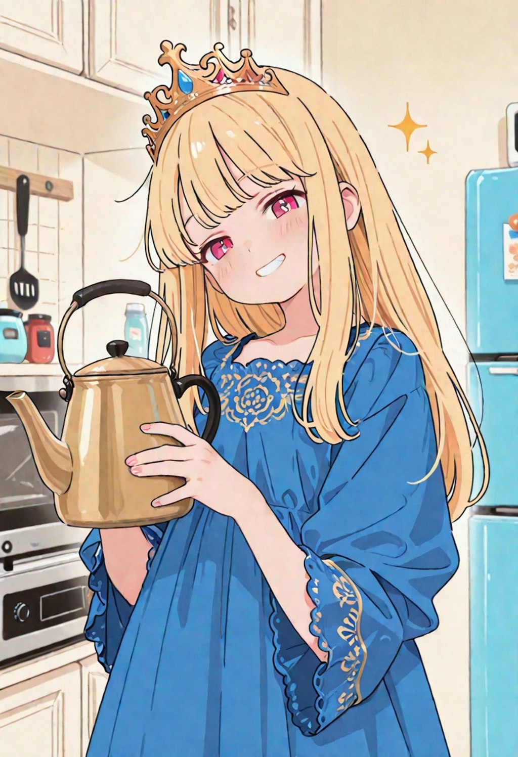キッチンの小さなお姫様