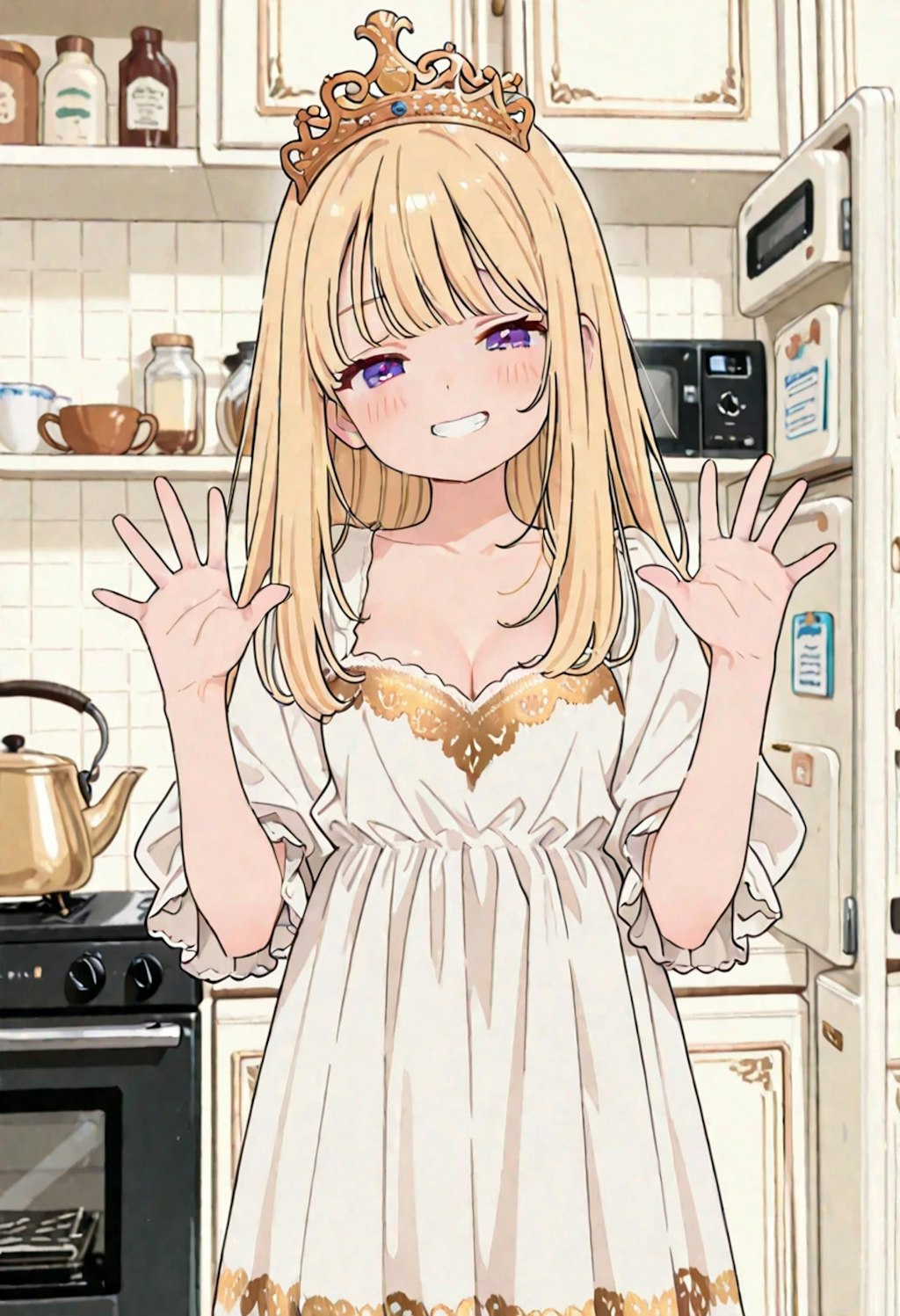 キッチンの小さなお姫様
