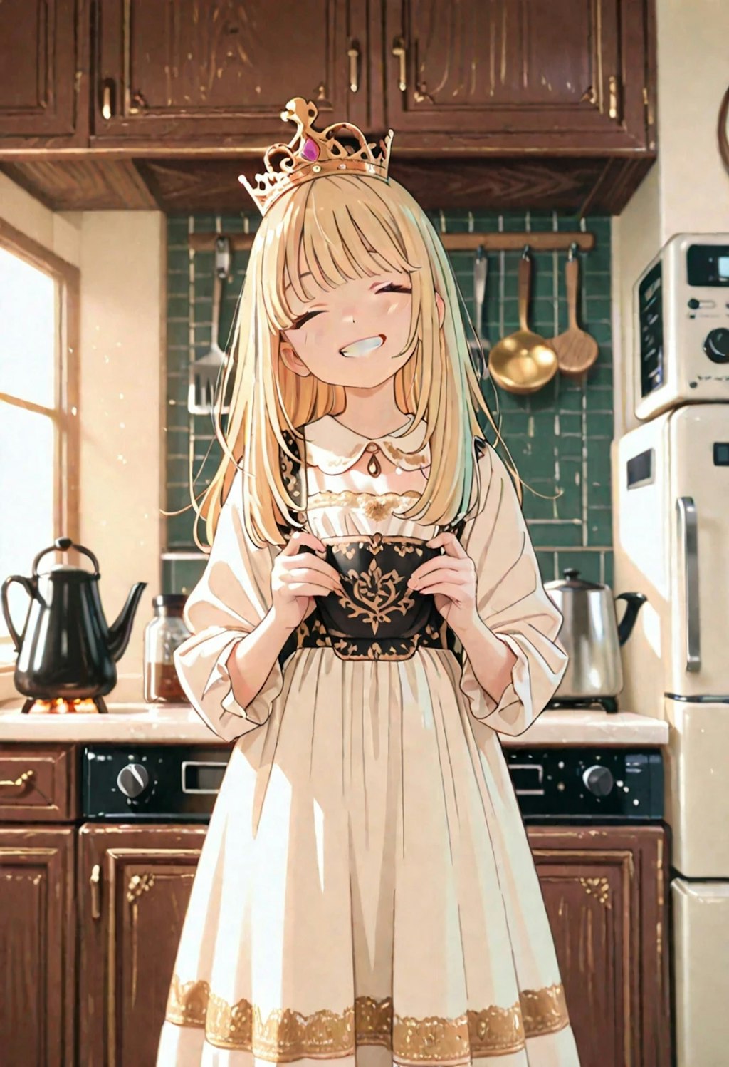 キッチンの小さなお姫様