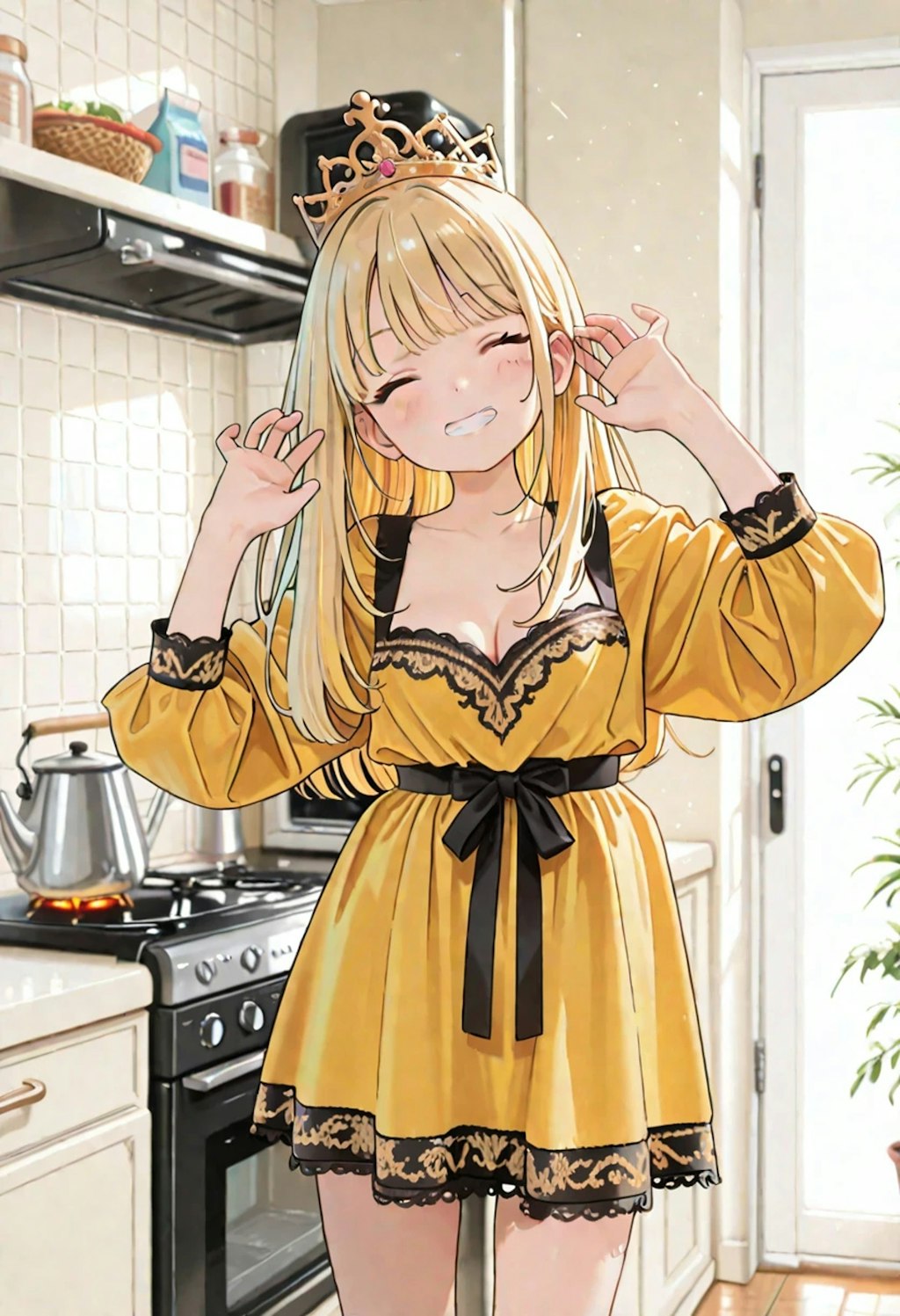 キッチンの小さなお姫様