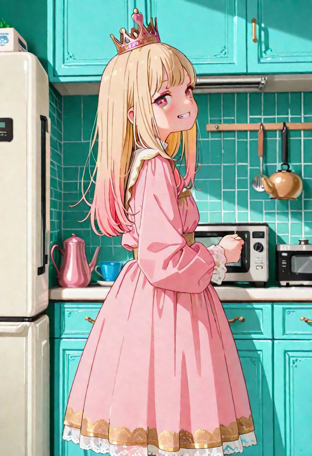 キッチンの小さなお姫様