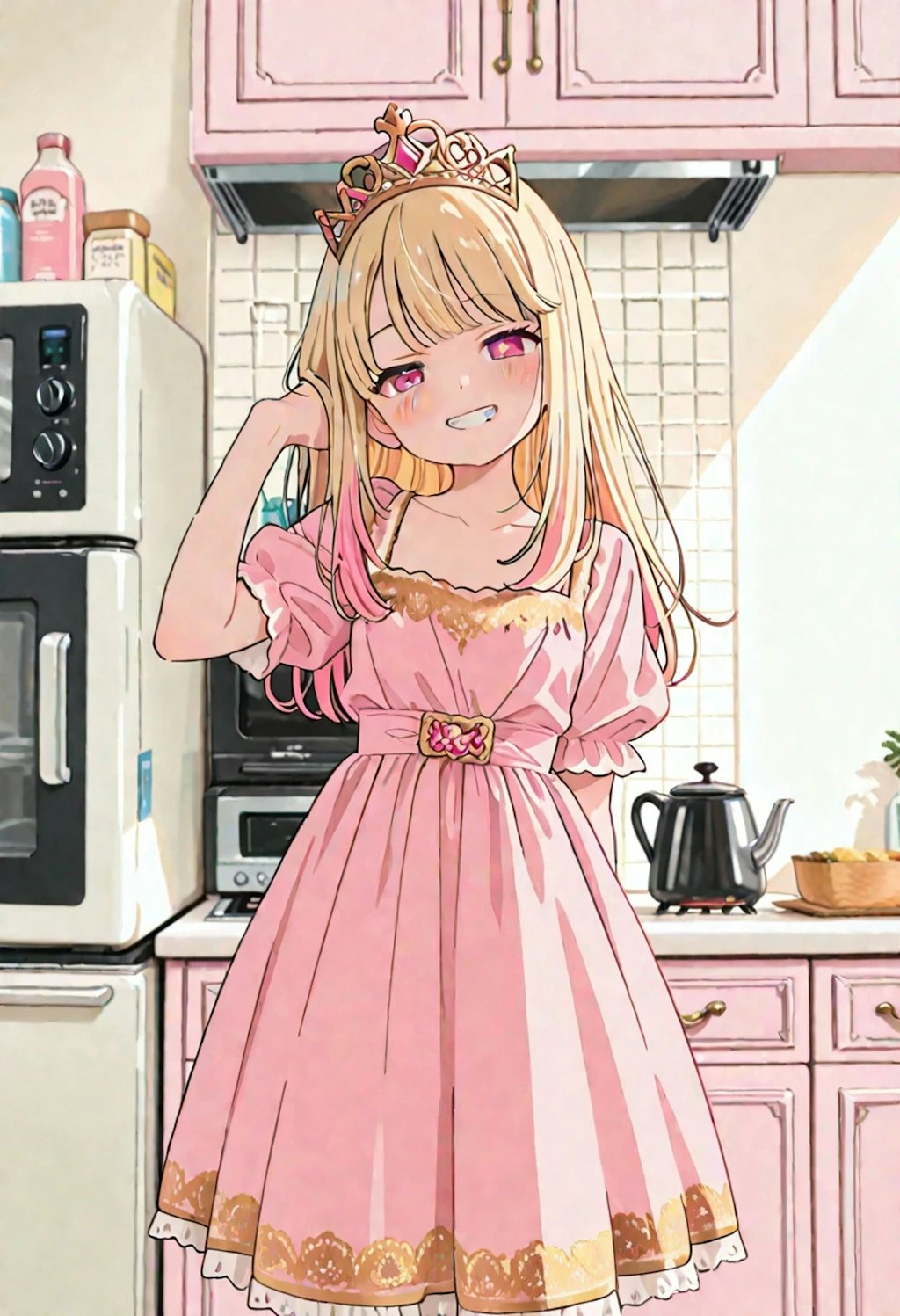 キッチンの小さなお姫様