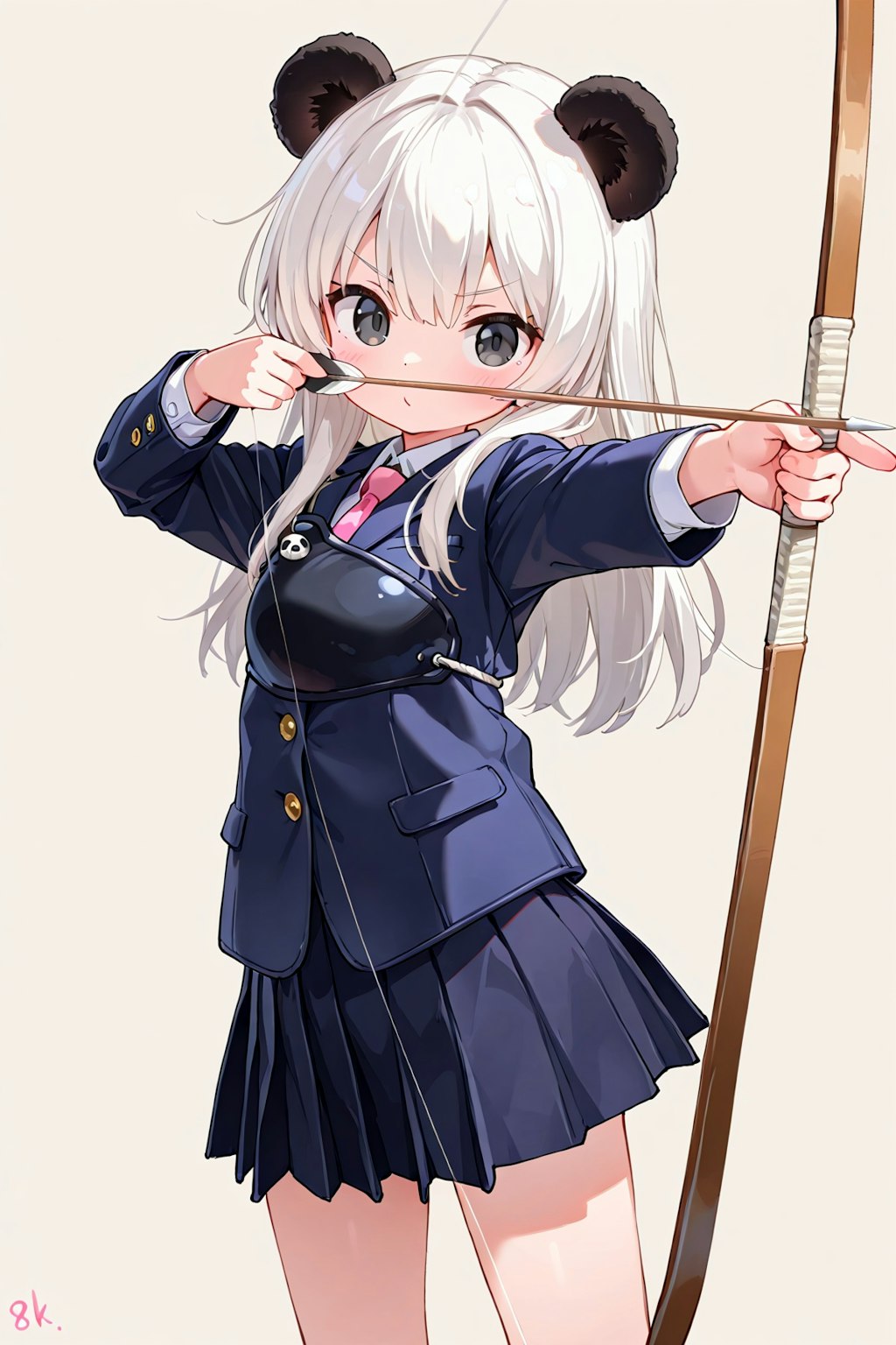 色んな服で色んなケモミミに弓を構えてもらった