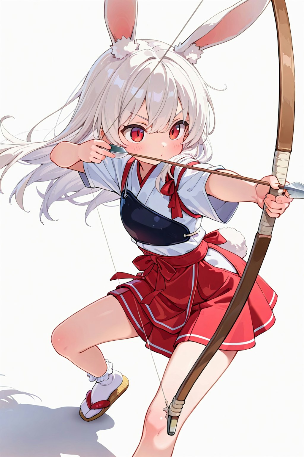 色んな服で色んなケモミミに弓を構えてもらった