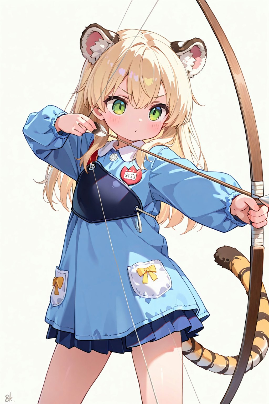 色んな服で色んなケモミミに弓を構えてもらった