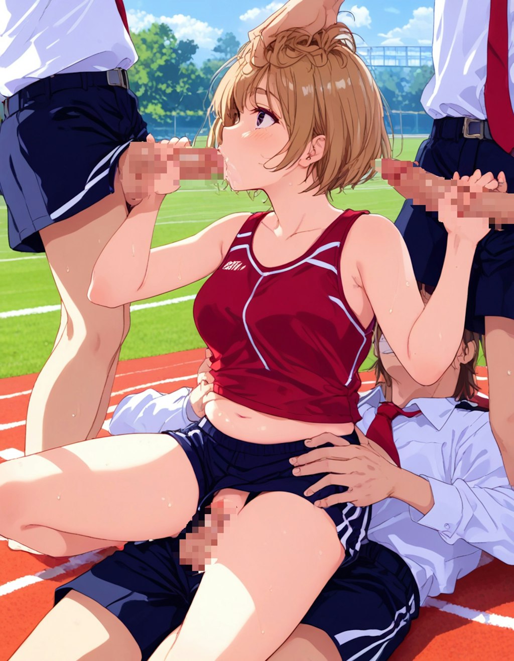 陸上部のJK / High school girls on the track and field team