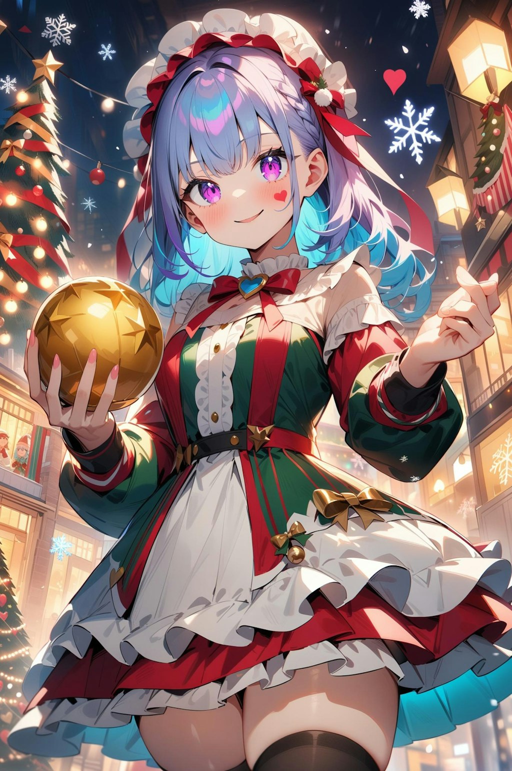 これがクリスマスなのね！金の玉とクリスマス💓　スーパーメイド