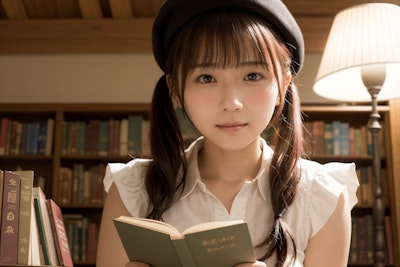 本を読む女の子 2