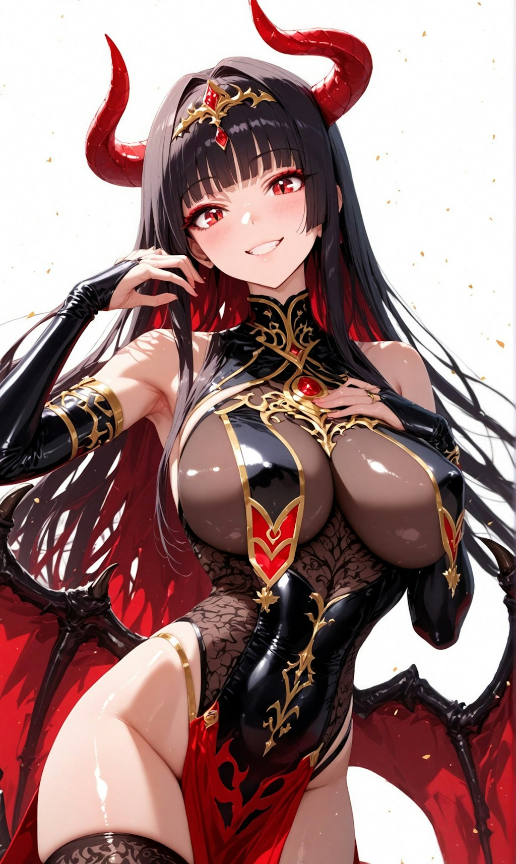 サキュバスガール・黒髪ロング2