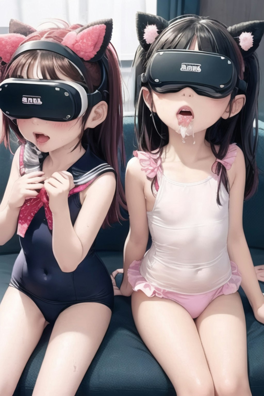 えっちな動画をVRで見せられている子#2