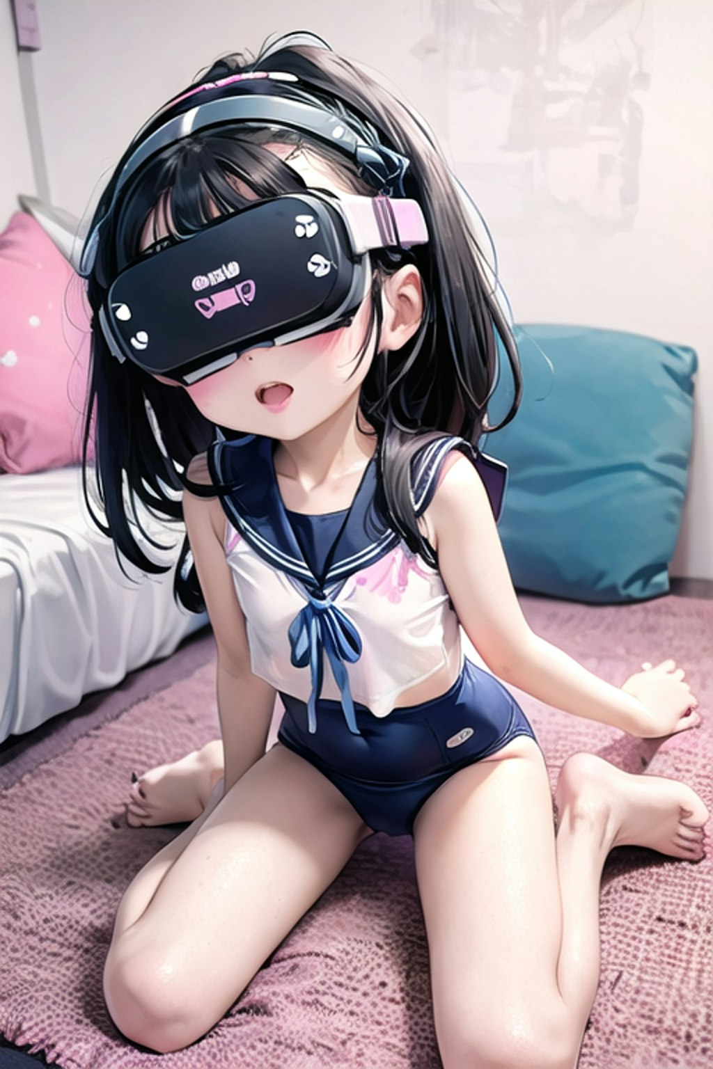 えっちな動画をVRで見せられている子#2