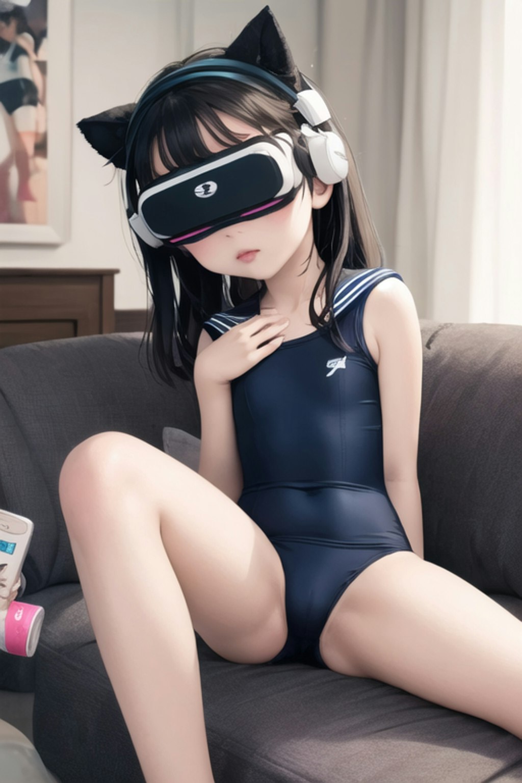 えっちな動画をVRで見せられている子#2