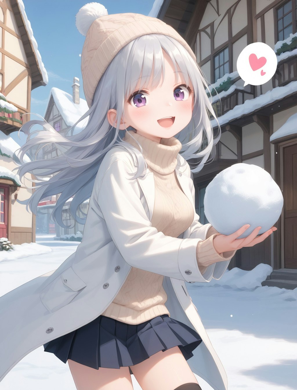 雪遊び