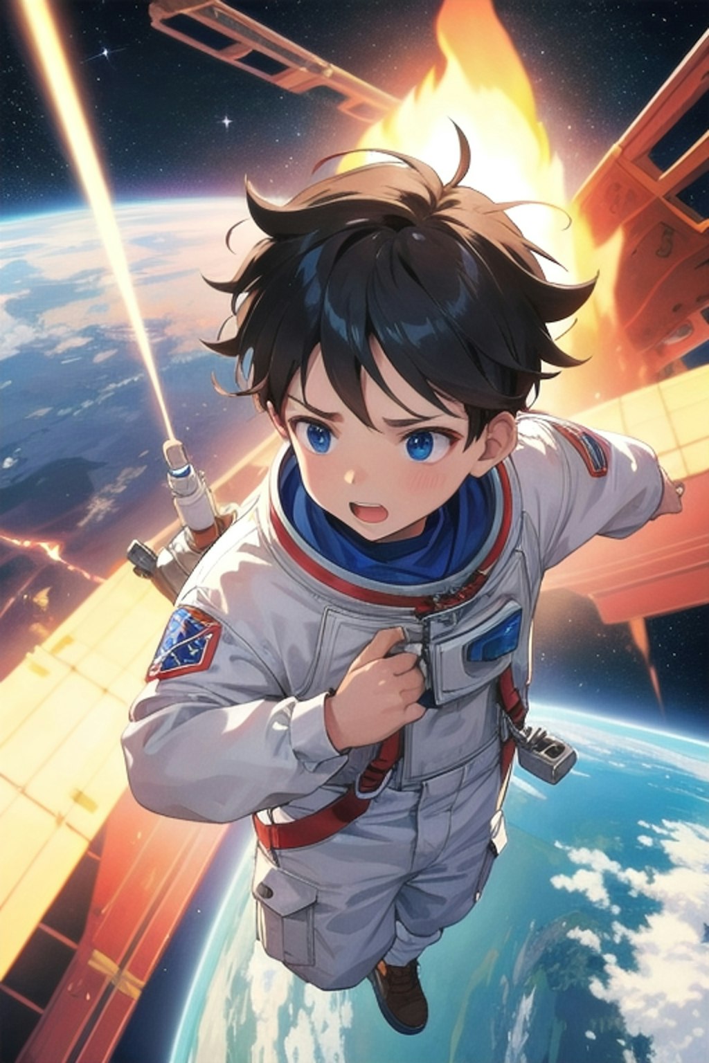 宇宙島へ行く少年