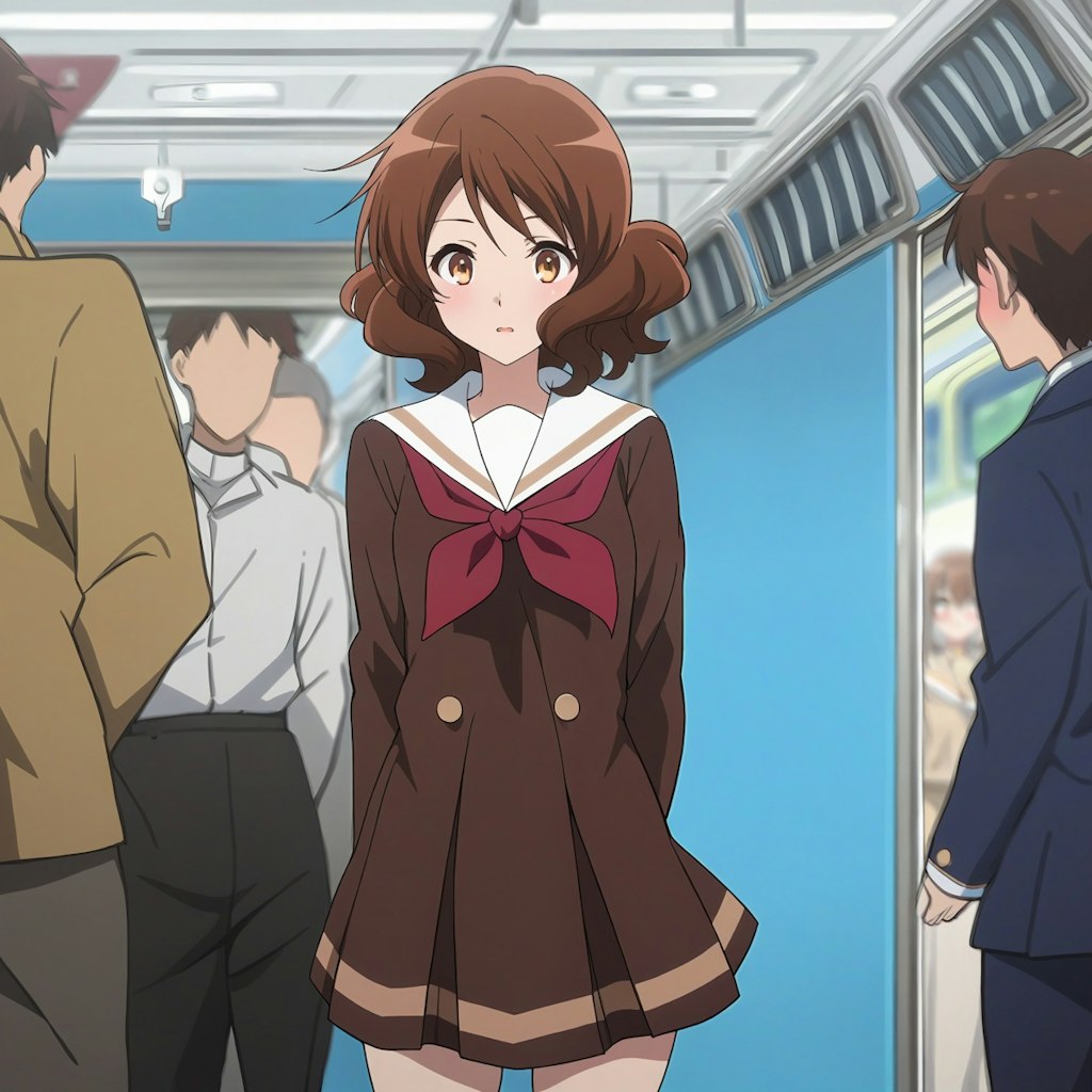 久美子が電車で… / Kumiko on the train... / 久美子在火车上...