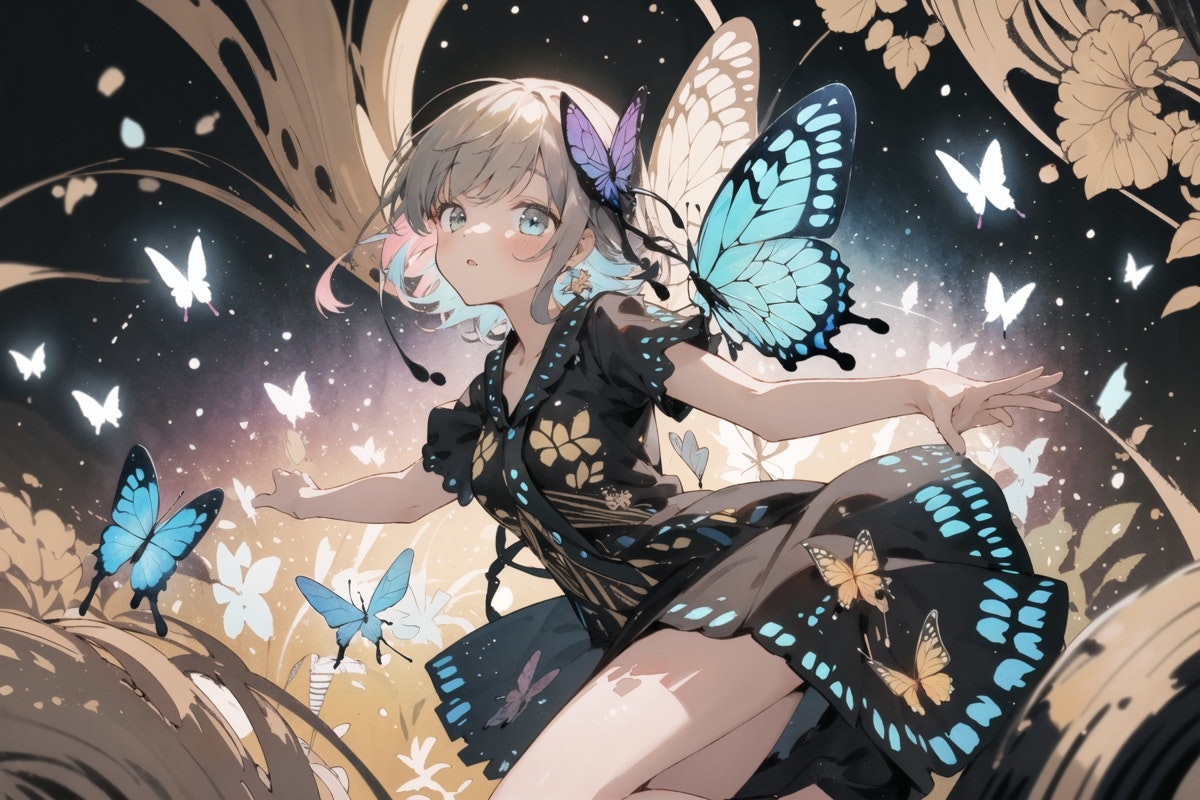 butterfly少女 : 2023.08.13 | chichi-pui（ちちぷい）AIイラスト専用