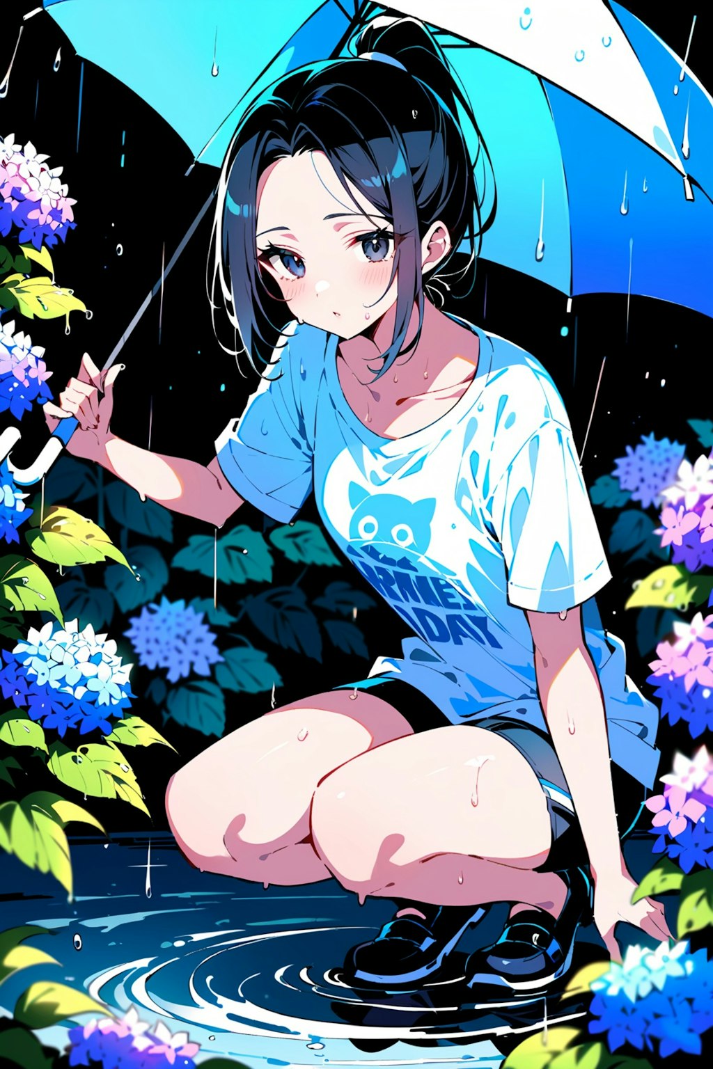 雨の日の女の子　その４