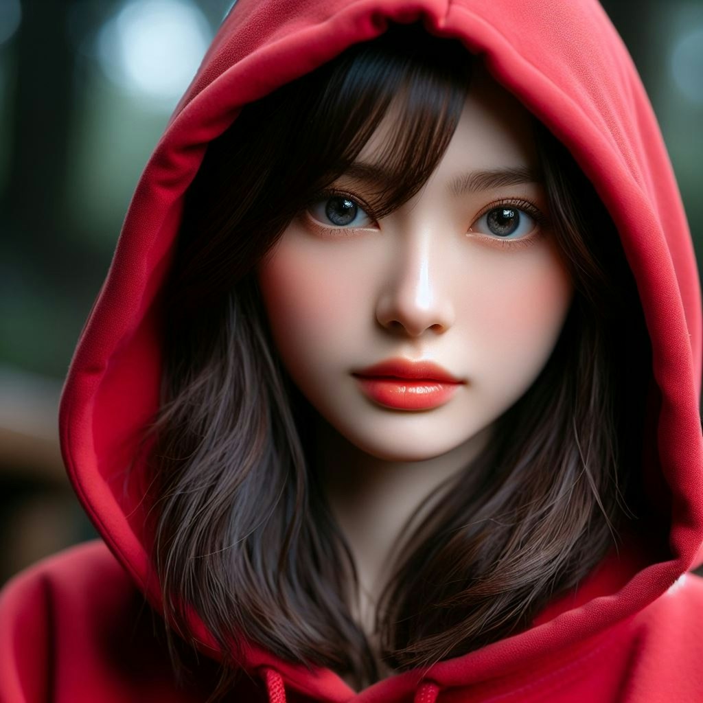 red hoodie