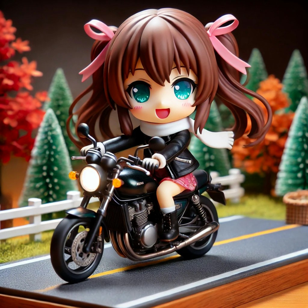 バイクに乗る