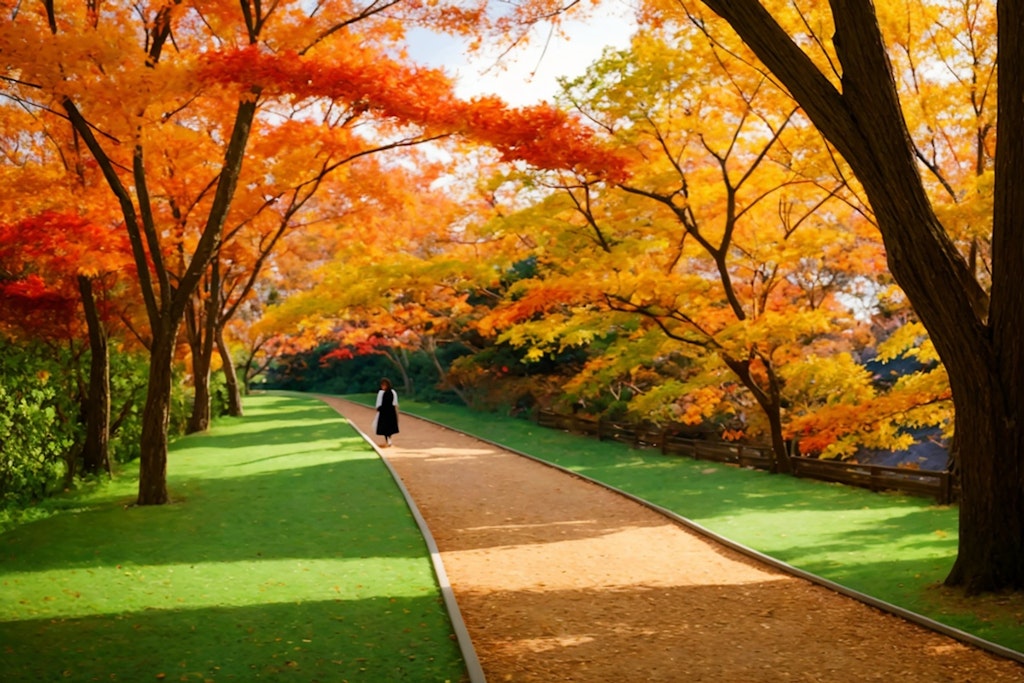 紅葉に埋もれたかぐや姫