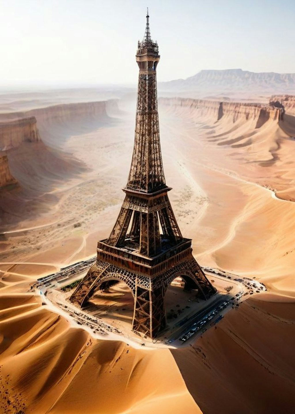 The Eiffel Tower in the heart of the desert