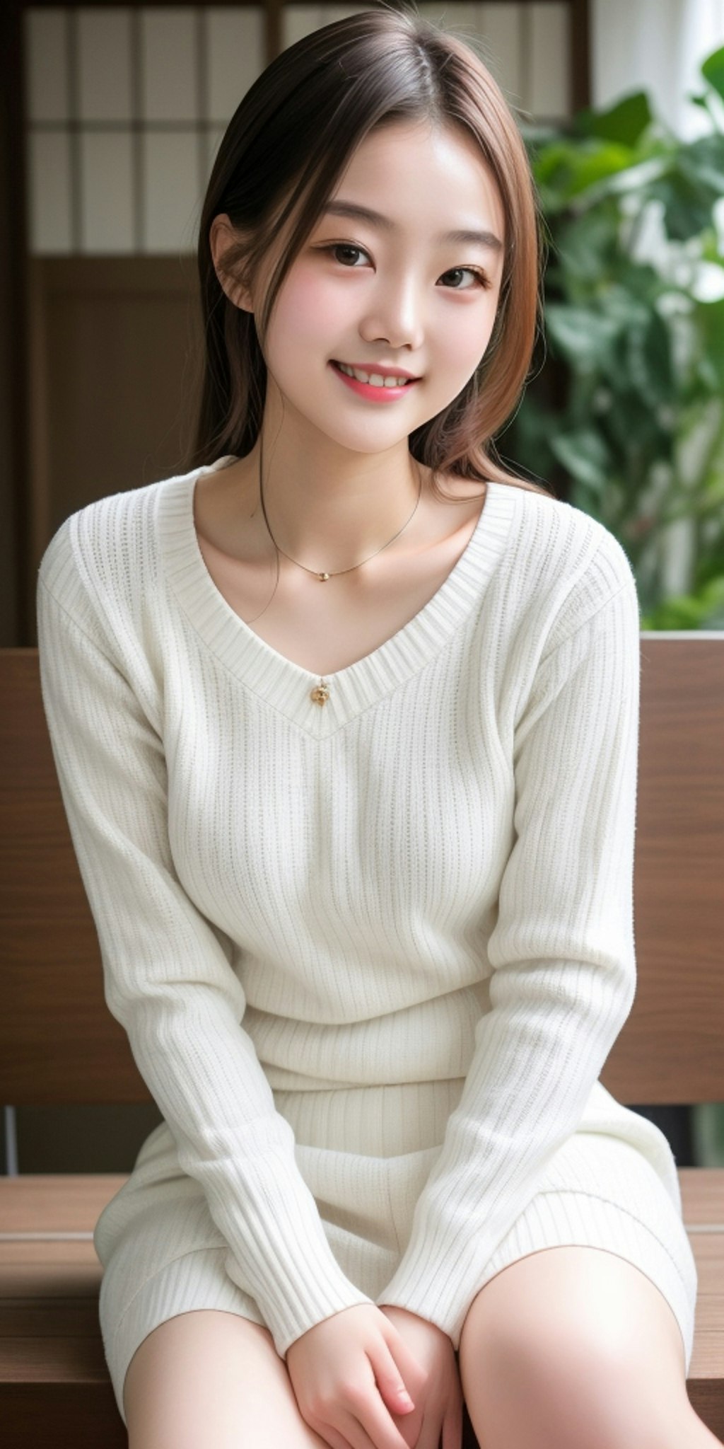 white knit