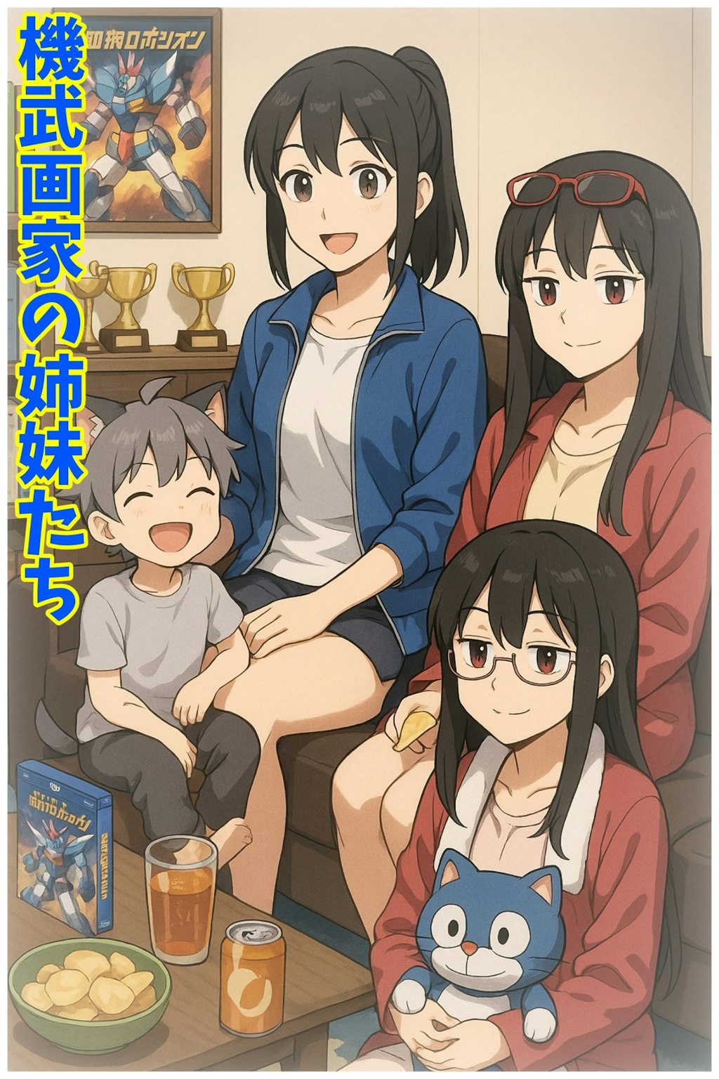 小説『機武画家の姉妹たち アニメを見る』【ニャンノ世界】