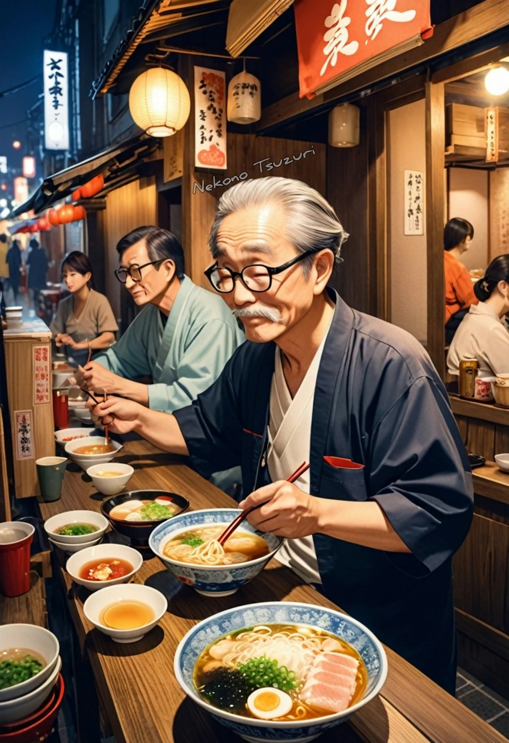 ラーメン陽楽とレトロ通り