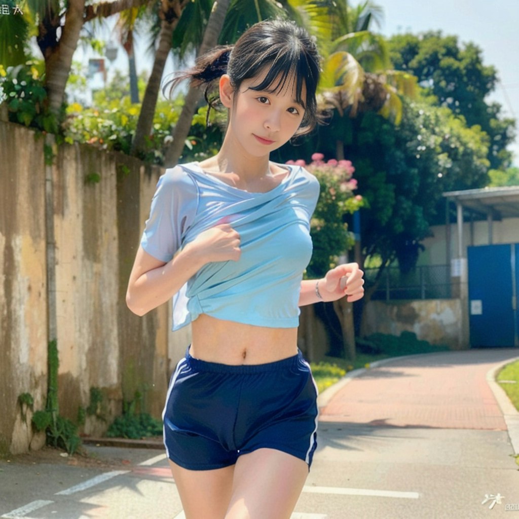 ランニング女子