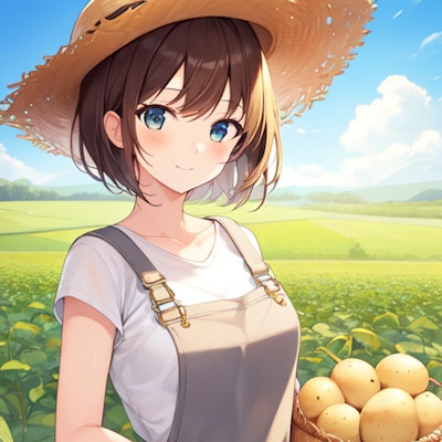 春の新ジャガイモ収穫