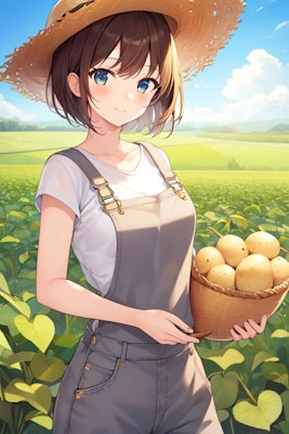 春の新ジャガイモ収穫