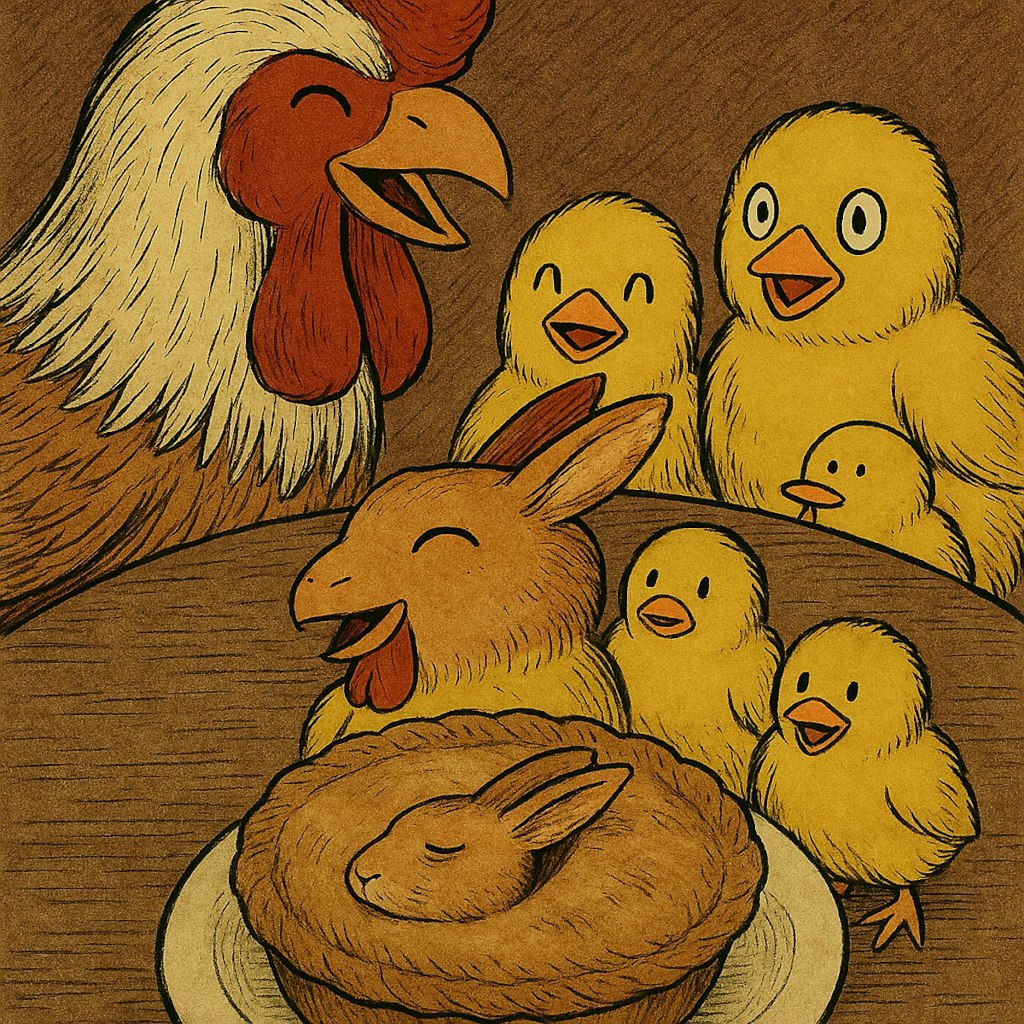 ひよこvsうさぎ