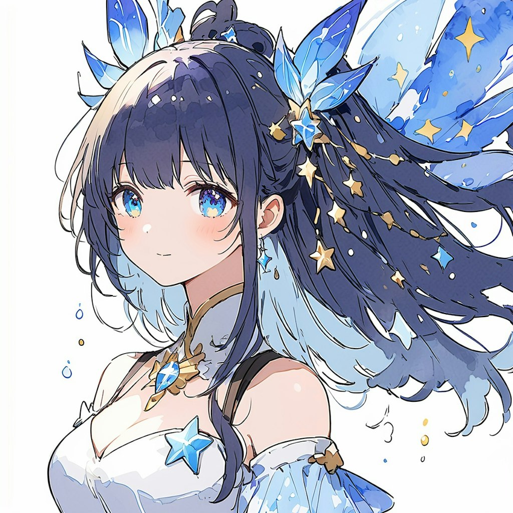 星の雫「水彩画風」