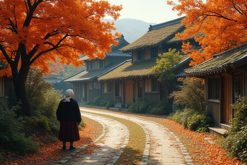 昔のままの山里の秋