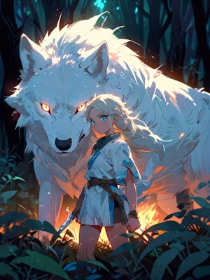 白狼と少女