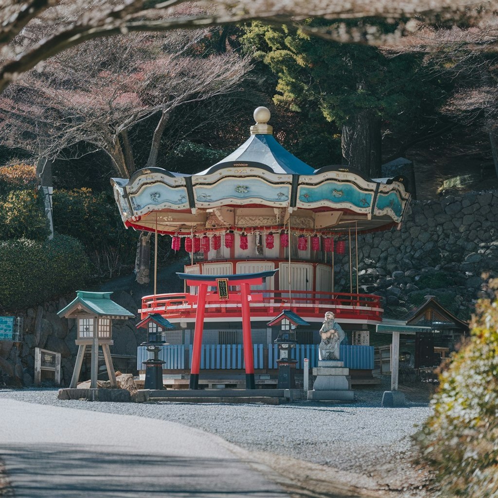 回転木馬っぽい祠