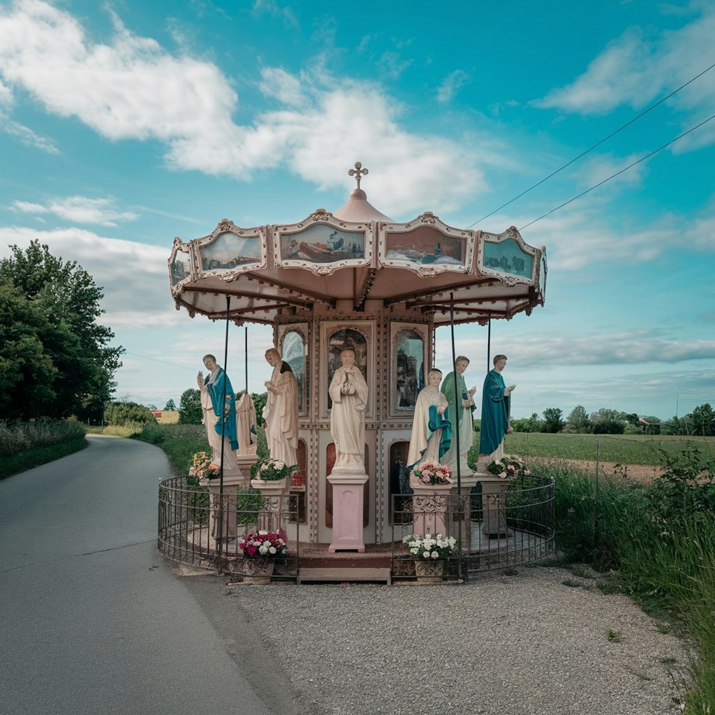 回転木馬っぽい祠