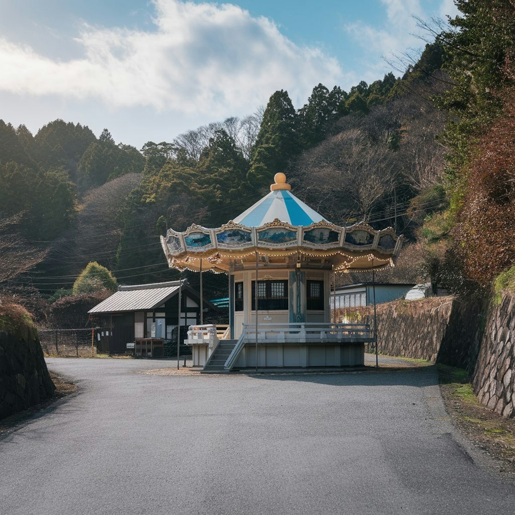 回転木馬っぽい祠