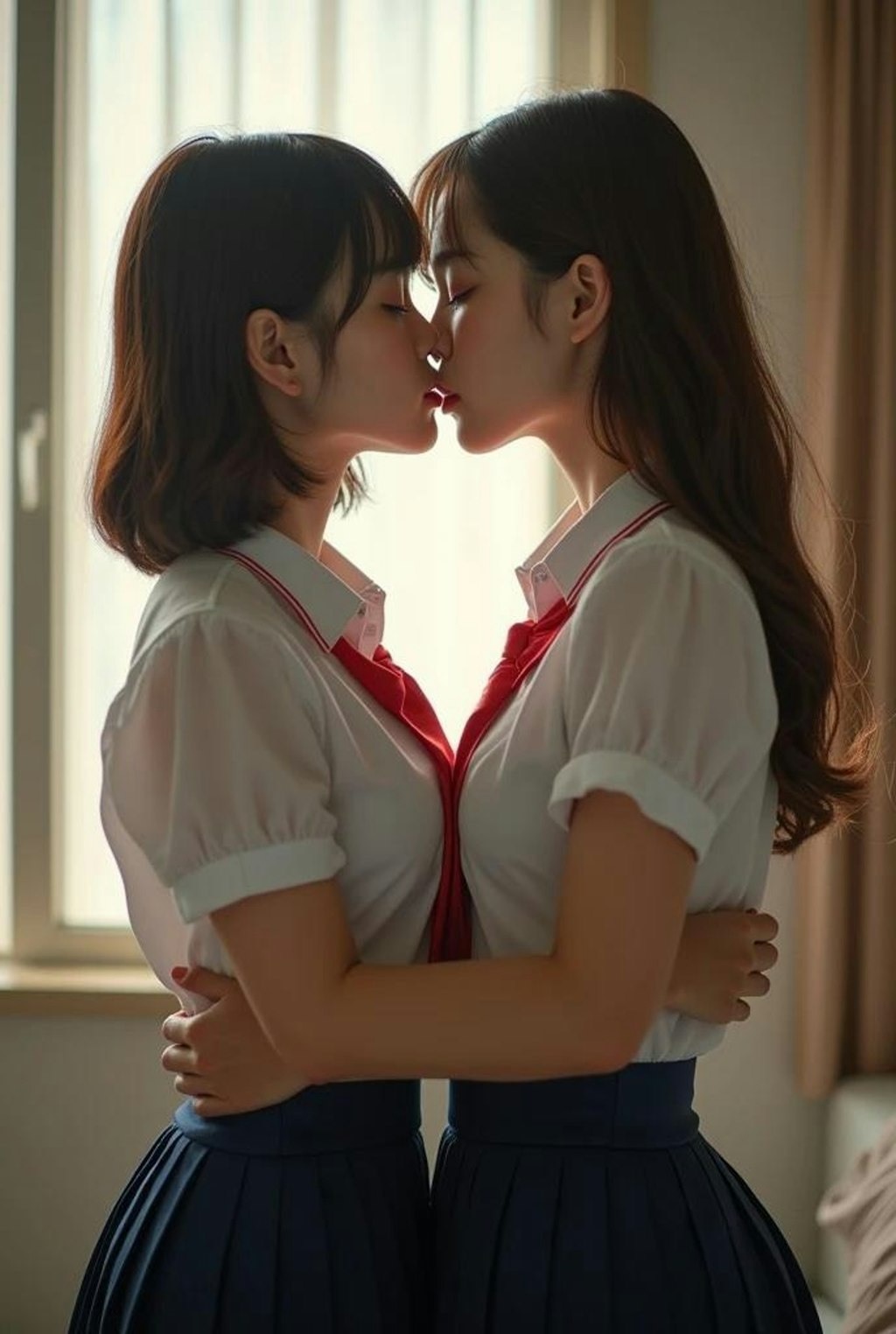 百合女子高生