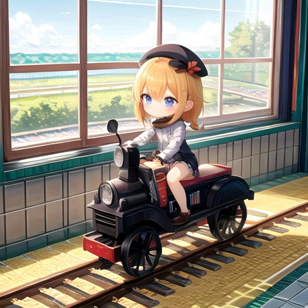 乗れる鉄道模型