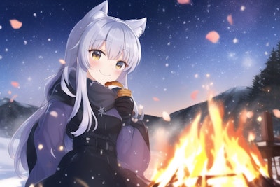 銀狐の冬キャンプ