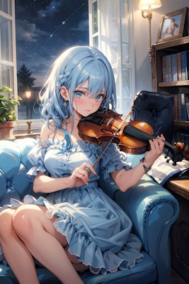 バイオリンを弾く