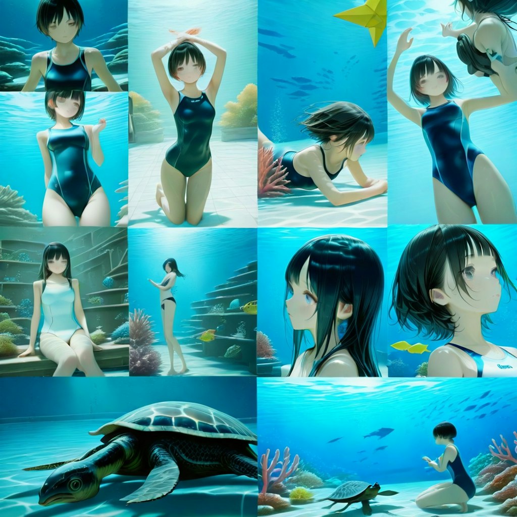 水中の少女たち