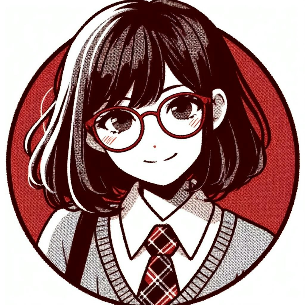 眼鏡女子 楓のロゴ
